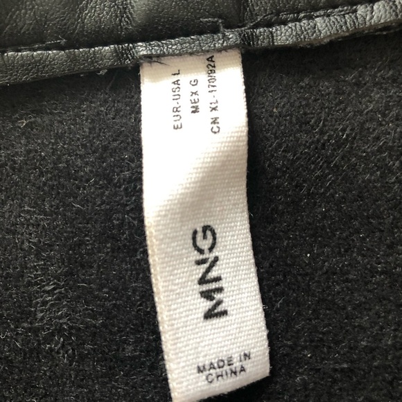 Mango MNG Play Suit Leather Tie Waist Jumpsuit in Black size L - Picture 12 of 16